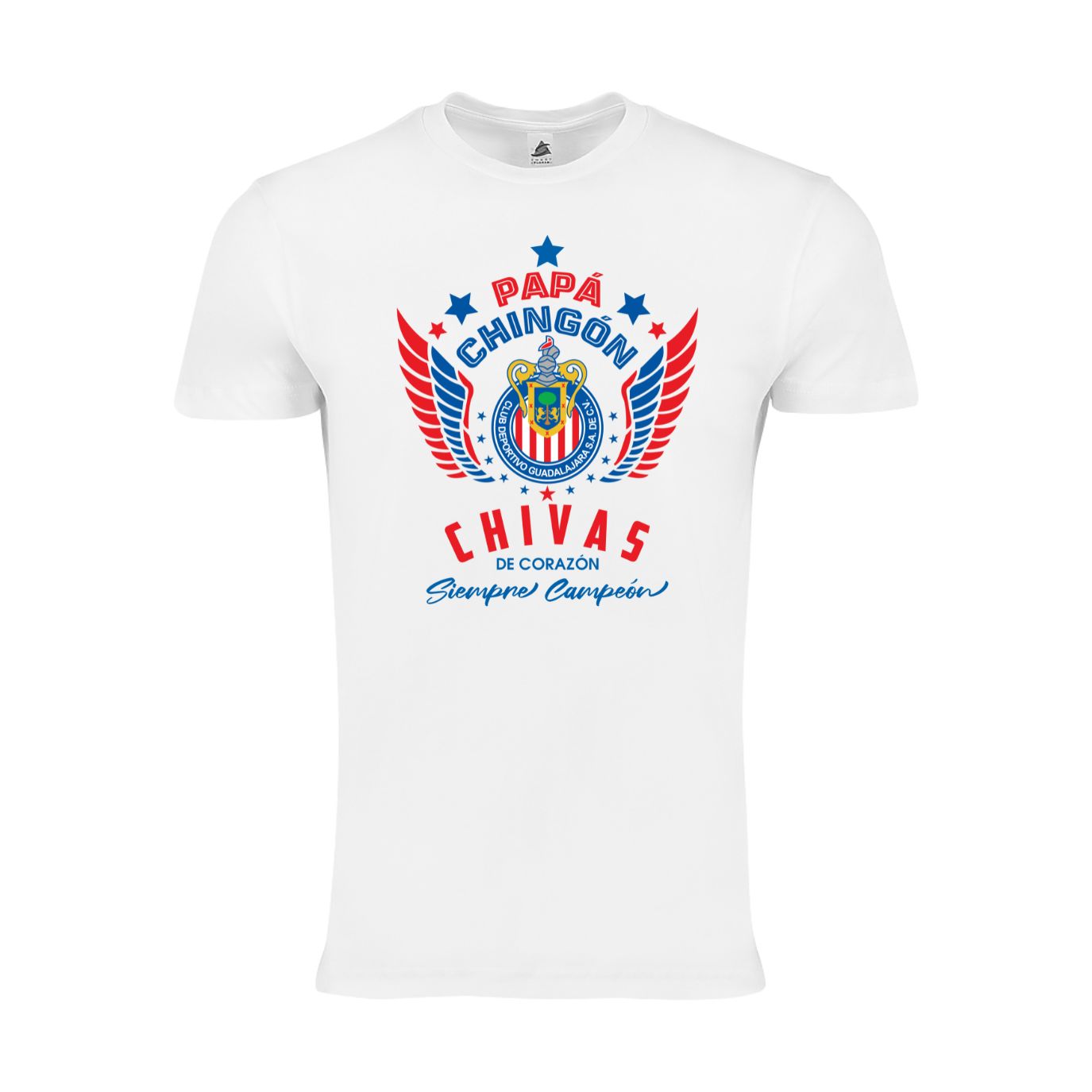 Men's Chivas de Guadalajara Papá Chingón Chivas de Corazon T-Shirts