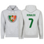 Portugal Flag Hoodie with Ronaldo #7 Back Design