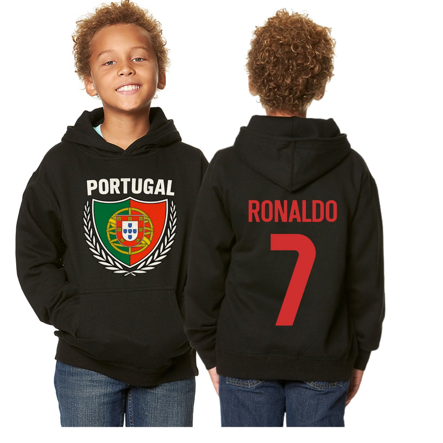 Portugal Kids Pullover Hoodie