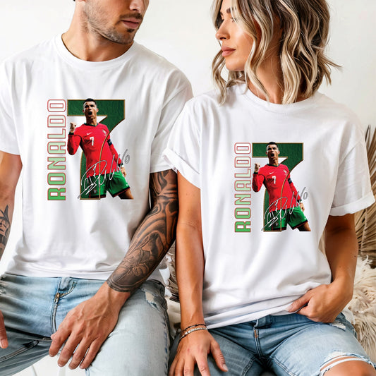 Portugal Ronaldo #7 Adult Unisex T-Shirt