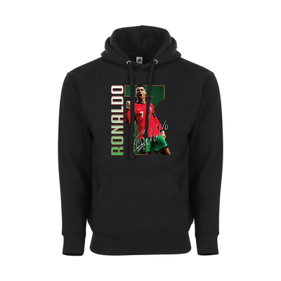 Ronaldo #7 Portugal Icon Hoodie, Unisex Pullover Sweatshirt