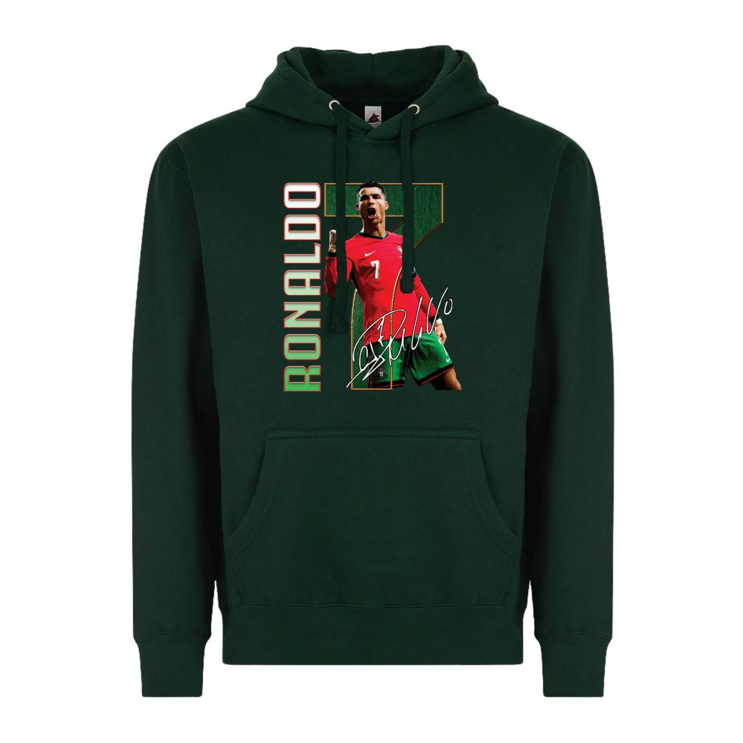 Ronaldo #7 Portugal Icon Hoodie, Unisex Pullover Sweatshirt