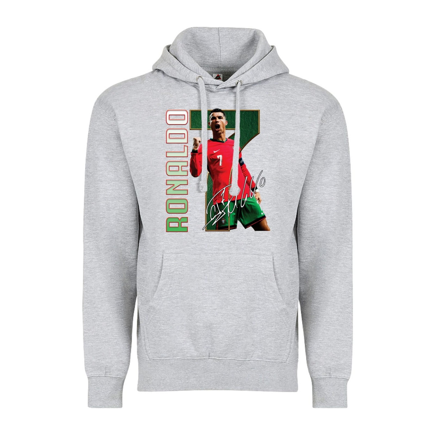 Ronaldo #7 Portugal Icon Hoodie, Unisex Pullover Sweatshirt