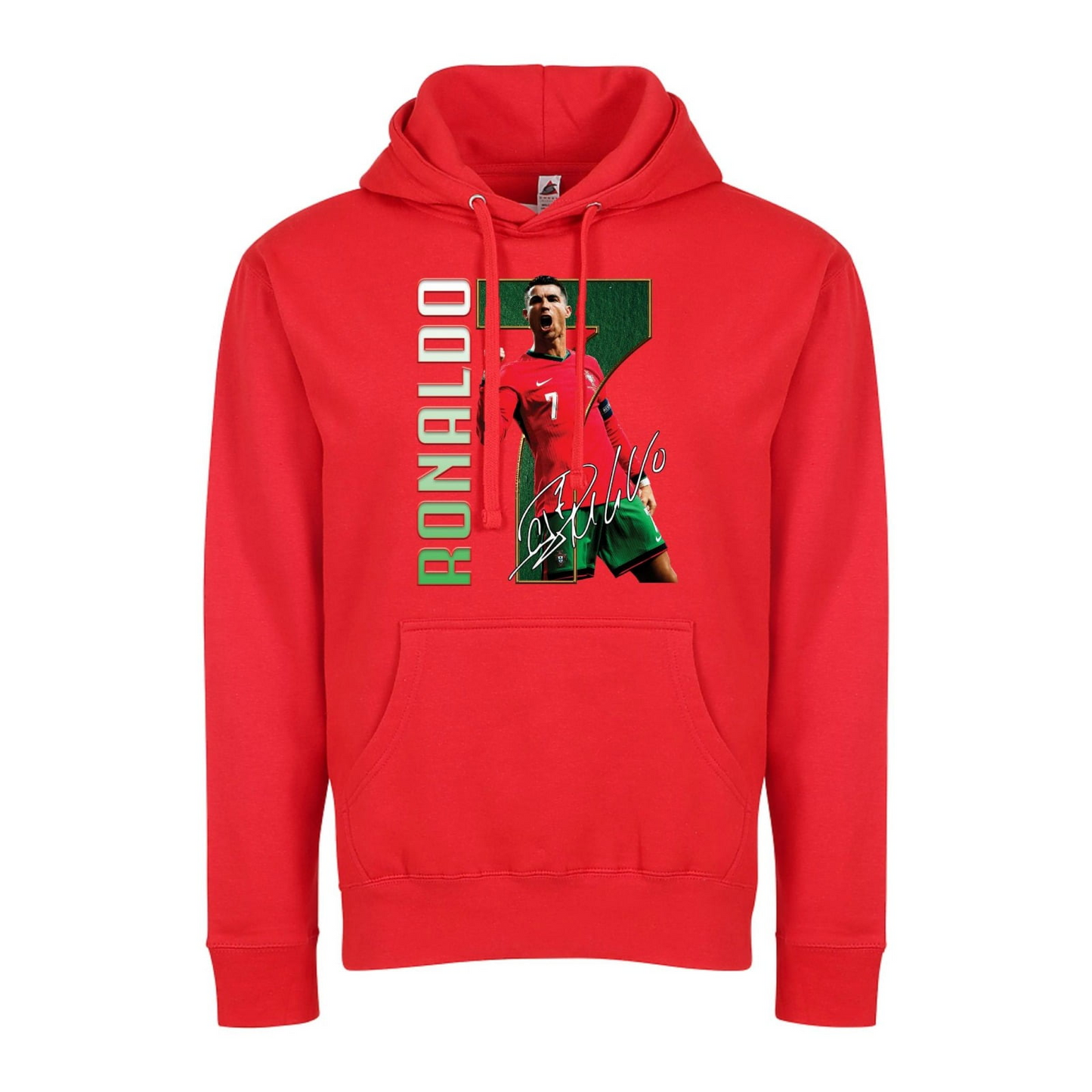 Ronaldo #7 Portugal Icon Hoodie, Unisex Pullover Sweatshirt