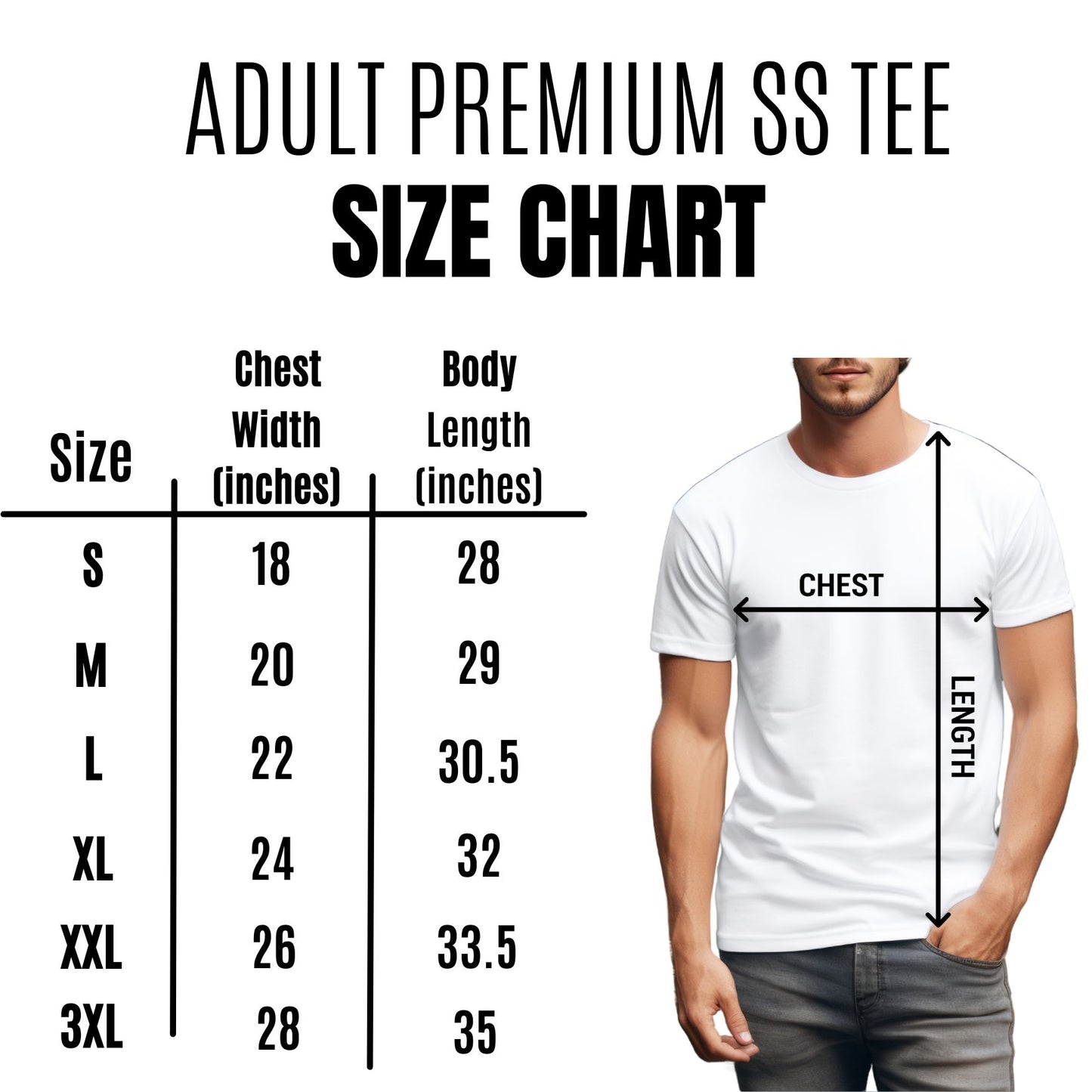 Fresh Clean Men's Premium HW Short Sleeve Crew Neck T-Shirt