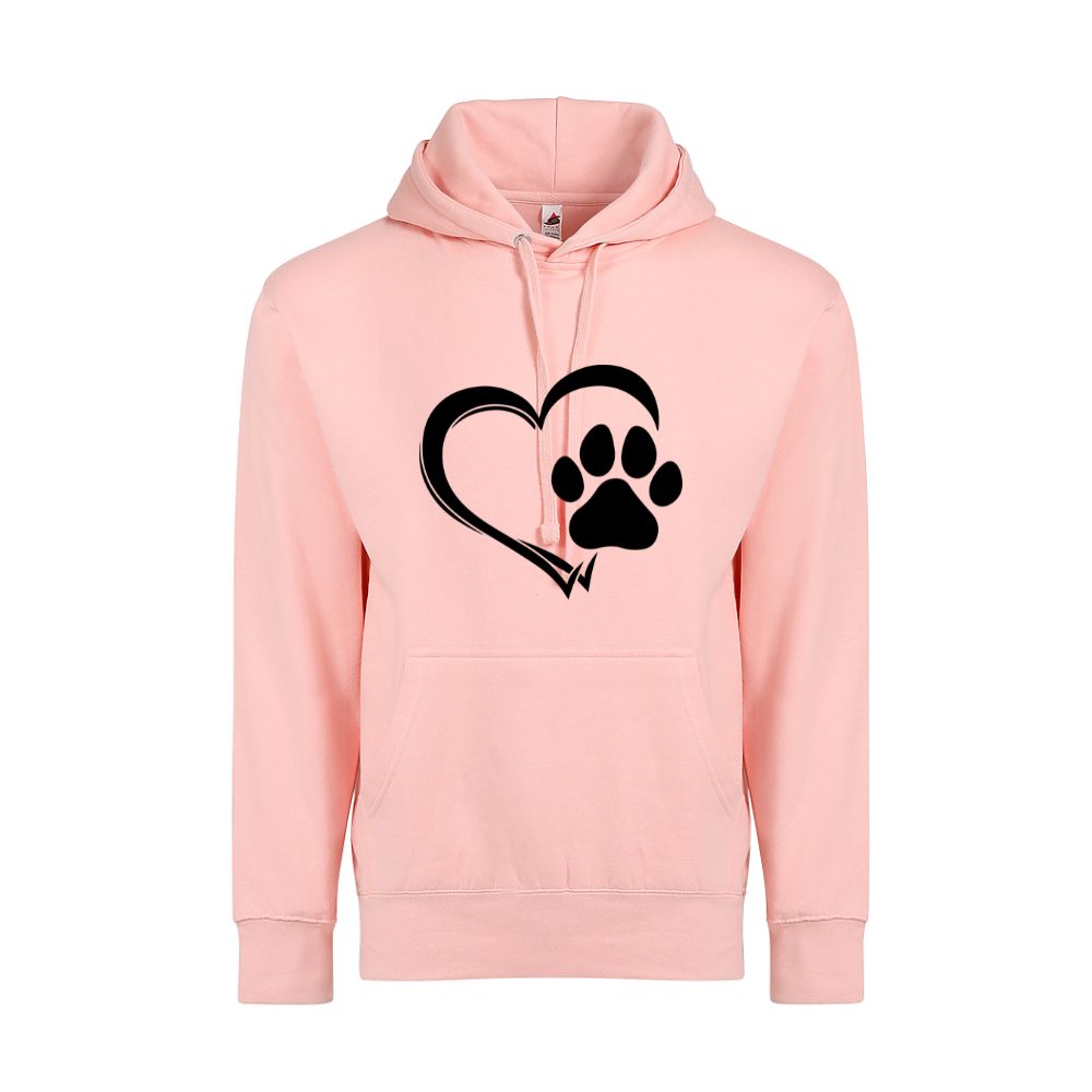 Hear Dog Paw Adult Unisex Comfort Hoodie