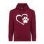 Hear Dog Paw Adult Unisex Comfort Hoodie