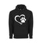 Hear Dog Paw Adult Unisex Comfort Hoodie