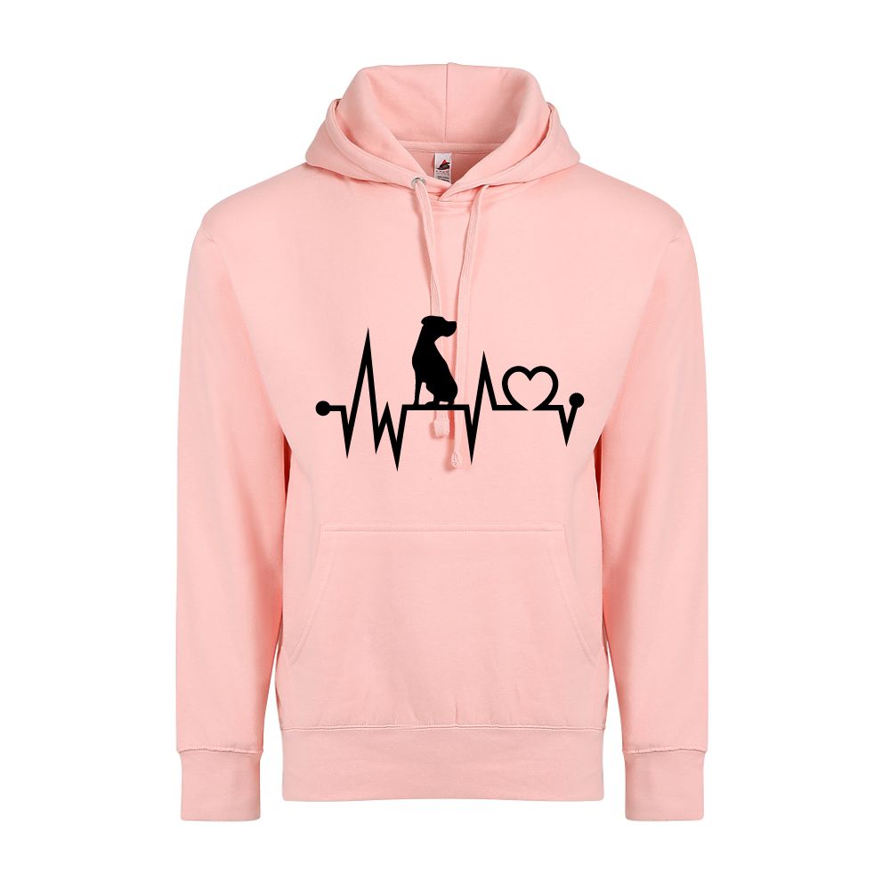 Dog Heart Beat Adult Unisex Comfort Hoodie