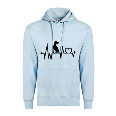 Dog Heart Beat Adult Unisex Comfort Hoodie