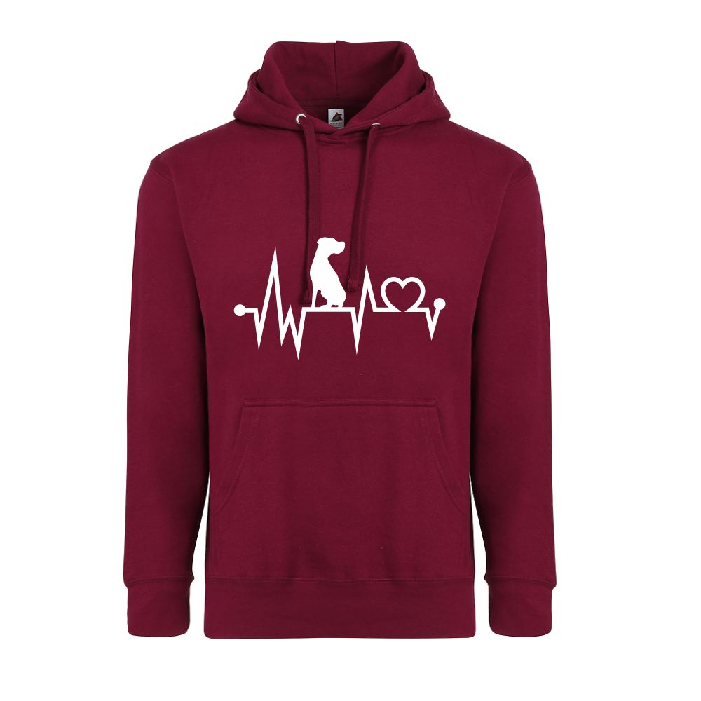 Dog Heart Beat Adult Unisex Comfort Hoodie