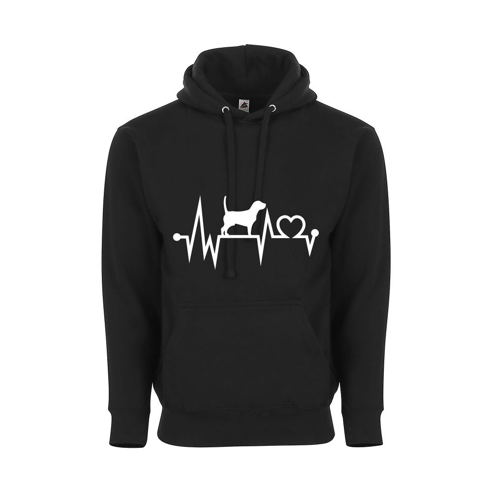 Dog Heart Beat Unisex Adult Comfort Hoodie