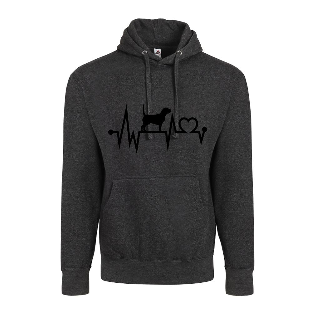 Dog Heart Beat Unisex Adult Comfort Hoodie