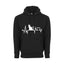 Cat Heart Beat Adult Unisex Comfort Hoodie