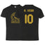 México A. Vega #10 Black Gold Kid's T-Shirt Soccer Fan Apparel Front and Back Design
