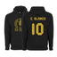 Men’s Mexico Pullover Hoodie – Black & Gold – Unisex – C. Blanco #10
