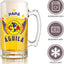 Club America 16 oz Beer Glass Mug – Papá Chingón Design – Águila de Corazón, Siempre Campeón – Soccer Gift