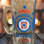Cruz Azul 16 oz Beer Glass Mug – Papá Chingón Design – Celeste de Corazón, Siempre Campeón – Soccer Gift