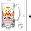 Monarcas 16 oz Beer Glass Mug – Papá Chingón Design – Monarca de Corazón, Siempre Campeón – Soccer Gift