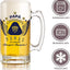 Pumas UNAM 16 oz Beer Glass Mug – Papá Chingón Design – Pumas de Corazón, Siempre Campeón – Soccer Gift