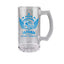Puebla 16 oz Beer Glass Mug – Papá Chingón Design – La Franja de Corazón, Siempre Campeón – Soccer Gift