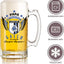Querétaro FC 16 oz Beer Glass Mug – Papá Chingón Design – Gallo de Corazón, Siempre Campeón – Soccer Gift