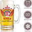Toluca FC 16 oz Beer Glass Mug – Papá Chingón Design – Diablo de Corazón, Siempre Campeón – Soccer Gift