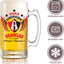 Atlas FC 16 oz Beer Glass Mug – Papá Chingón Design – Rojinegro de Corazón, Siempre Campeón – Soccer Gift