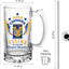 Tigres UANL 16 oz Beer Glass Mug – Papá Chingón Design – Felino de Corazón, Siempre Campeón – Soccer Gift