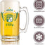 León FC 16 oz Beer Glass Mug – Papá Chingón Design – Fiera de Corazón, Siempre Campeón – Soccer Gift