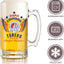 Atlético de San Luis 16 oz Beer Glass Mug – Papá Chingón Design – Tunero de Corazón, Siempre Campeón – Soccer Gift