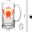 Tecos UAG 16 oz Beer Glass Mug – Papá Chingón Design – Teco de Corazón, Siempre Campeón – Soccer Gift