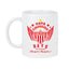 Necaxa Soccer Fan Coffee Mug – Papá Chingón Design – Rayo de Corazón, Siempre Campeón – 11 oz White Ceramic Cup
