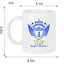 Pachuca Soccer Fan Coffee Mug – Papá Chingón Design – Tuzo de Corazón, Siempre Campeón – 11 oz White Ceramic Cup