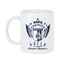 Querétaro Soccer Fan Coffee Mug – Papá Chingón Design – Gallo de Corazón, Siempre Campeón – 11 oz White Ceramic Cup