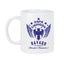 Monterrey Soccer Fan Coffee Mug – Papá Chingón Design – Rayado de Corazón, Siempre Campeón – 11 oz White Ceramic Cup