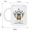 Tigres Soccer Fan Coffee Mug – Papá Chingón Design – Felino de Corazón, Siempre Campeón – 11 oz White Ceramic Cup