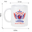 Veracruz Soccer Fan Coffee Mug – Papá Chingón Design – Tiburón de Corazón, Siempre Campeón – 11 oz White Ceramic Cup