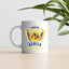 Club America Soccer Fan Coffee Mug – Papá Chingón Design – Águila de Corazón, Siempre Campeón – 11 oz White Ceramic Cup