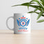 Cruz Azul Soccer Fan Coffee Mug – Cruz Azul Papá Chingón Design – Celeste de Corazón, Siempre Campeón – 11 oz White Ceramic Cup