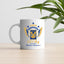 Tigres Soccer Fan Coffee Mug – Papá Chingón Design – Felino de Corazón, Siempre Campeón – 11 oz White Ceramic Cup