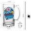 Cruz Azul 16 oz Beer Glass Mug – “Regalo para Papá” – Soccer Gift for Dad – Birthday or Father’s Day Present – Fútbol Fan Mug
