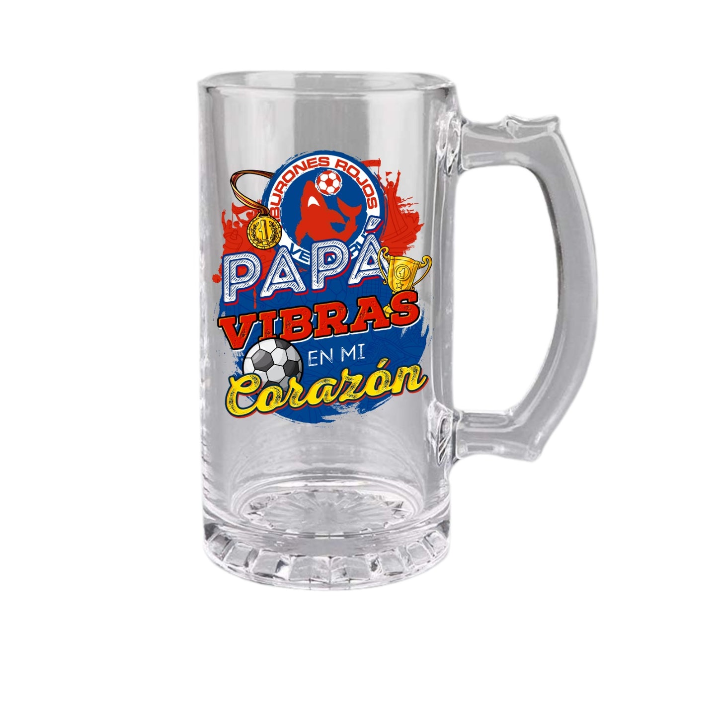 Veracruz 16 oz Beer Glass Mug – Soccer Gift for Dad – Father’s Day or Birthday Present – Fútbol Fan Mug