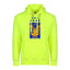Soccer Adult Pullover Hoodie, Safety Green Color , 80/20 Fleece, Men's Fan Apparel