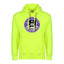 Soccer Adult Pullover Hoodie, Safety Green Color , 80/20 Fleece, Men's Fan Apparel