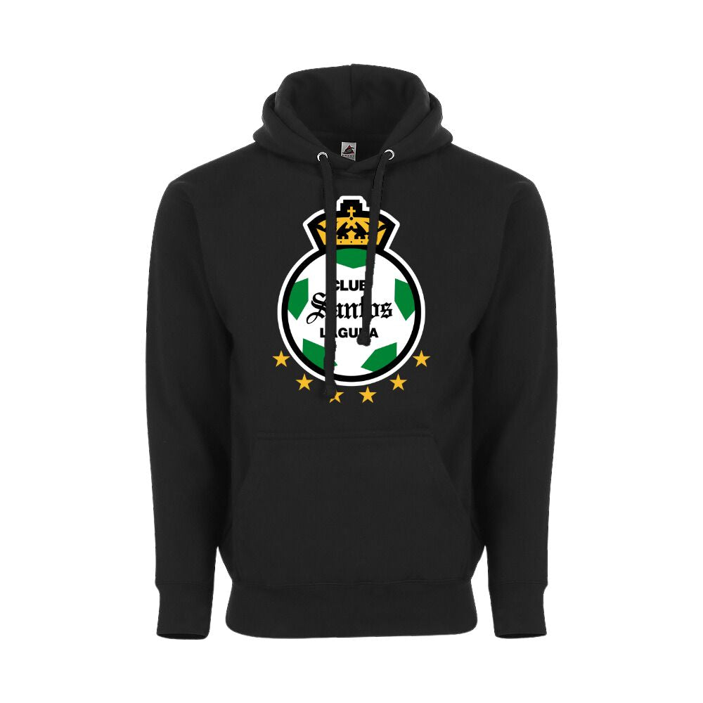 Soccer Adult Pullover Hoodie, Black Color, 80/20 Fleece, Men's Fan Apparel