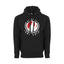 Soccer Adult Pullover Hoodie, Black Color, 80/20 Fleece, Men's Fan Apparel