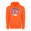 Soccer Adult Pullover Hoodie, Safety Orange Color, 80/20 Fleece, Men's Fan Apparel