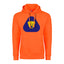 Soccer Adult Pullover Hoodie, Safety Orange Color, 80/20 Fleece, Men's Fan Apparel