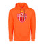 Soccer Adult Pullover Hoodie, Safety Orange Color, 80/20 Fleece, Men's Fan Apparel